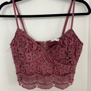 Crochet L.A. Hearts crop top